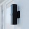 Vaxcel Lavage Aluminum 2 Light Black Contemporary Outdoor Wall Lamp - Up and Down Lighting T0661 - alternate 1